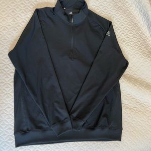 Mens Black Adidas Golf 1/4 Zip Pullover